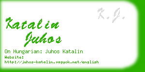 katalin juhos business card